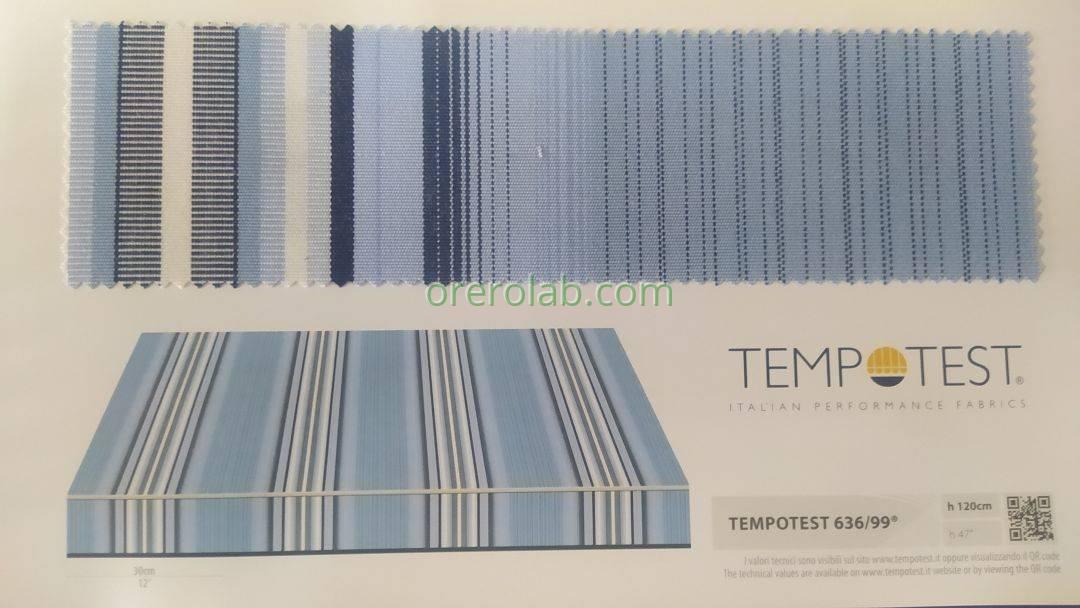 tende da sole tessuto tempotest righe blu codice colore 636 99 Salento