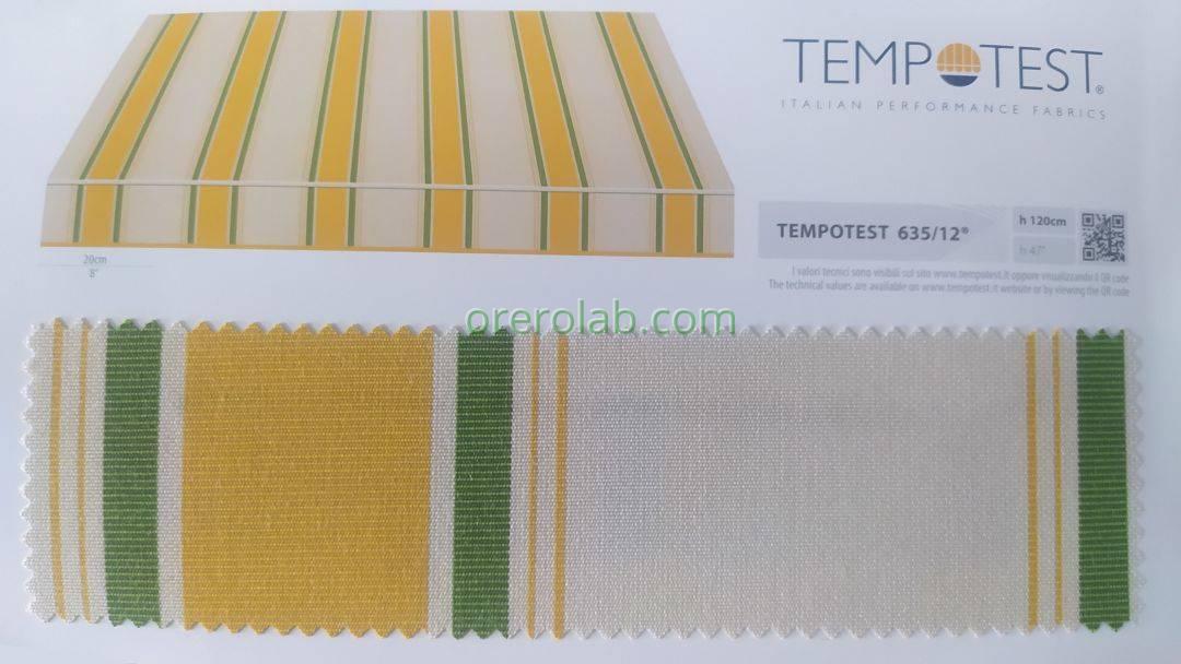tende da sole tessuto tempotest righe giallo codice colore 635 12 Lecce