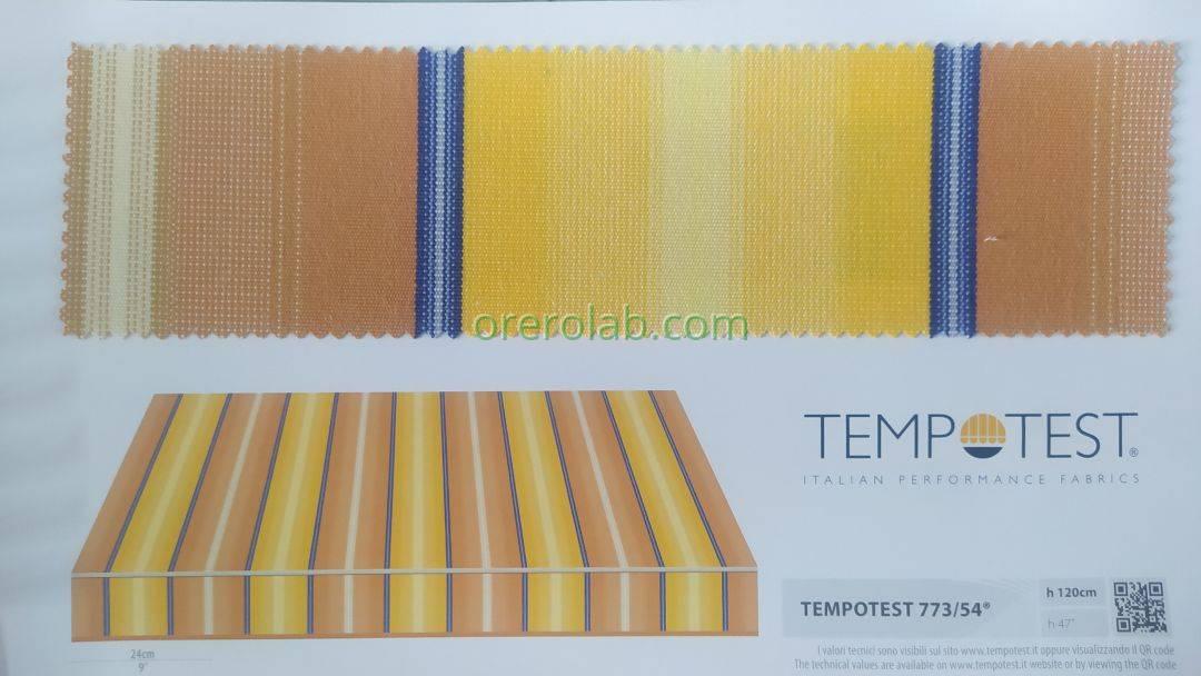 tende da sole tessuto tempotest righe giallo codice colore 773 54 