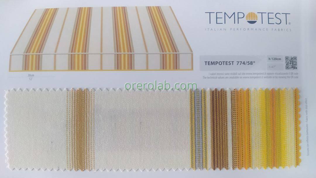 tende da sole tessuto tempotest righe giallo codice colore 774 58 Salento