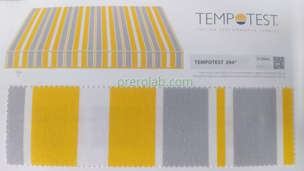 tende da sole tessuto tempotest righe giallo codice colore 294