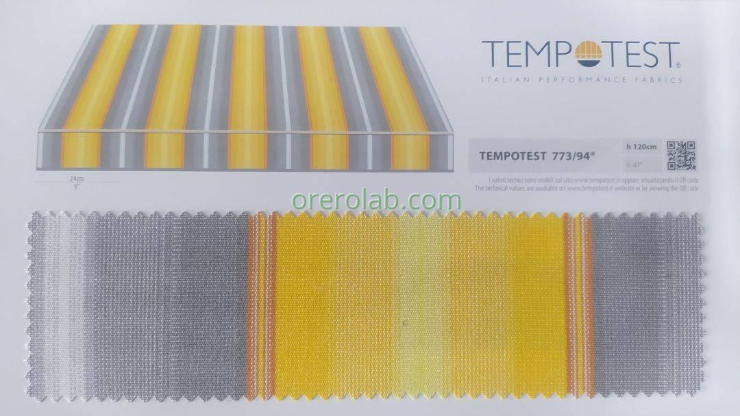 awning tempotest grey striped fabric color code 773 94 Lecce
