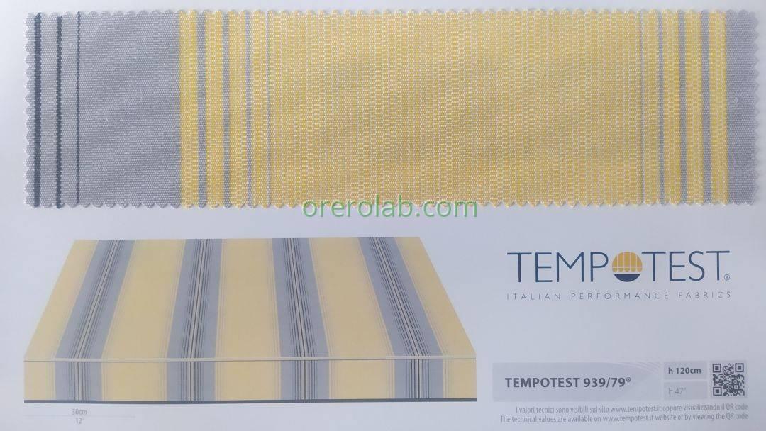 awning tempotest grey striped fabric color code 939 79 Lecce and province