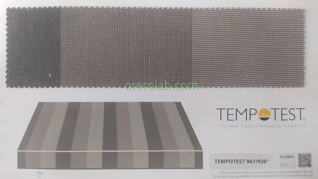 awning tempotest grey striped fabric color code 967 926 