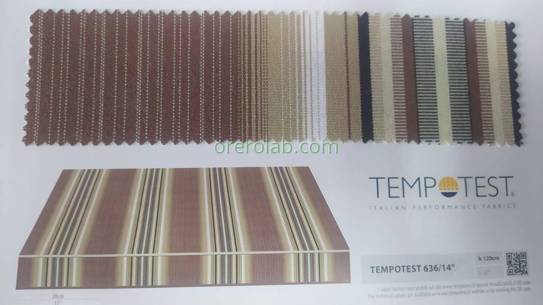 tende da sole tessuto tempotest righe marrone codice colore 636 14 Salento