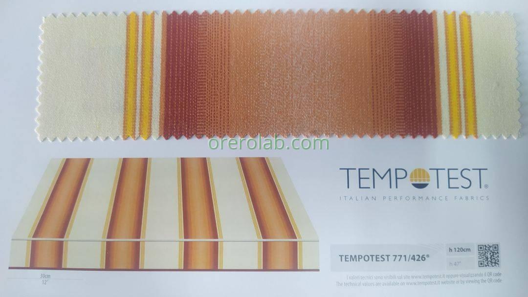tende da sole tessuto tempotest righe marrone codice colore 771 426 