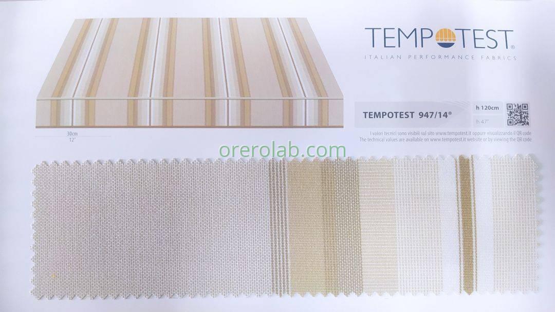 tende da sole tessuto tempotest righe marrone codice colore 947 14 Salento