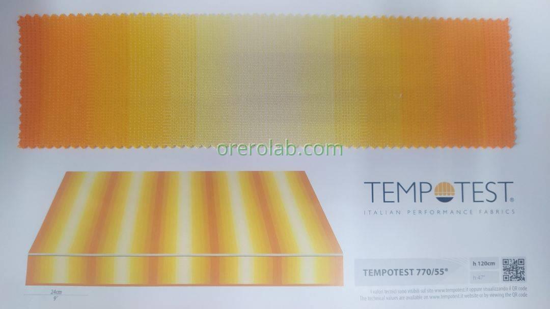 awning tempotest orange striped fabric color code 770 50 Salento