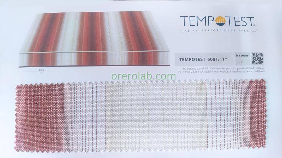 tende da sole tessuto tempotest righe rosso codice colore 5001 11 Gallipoli