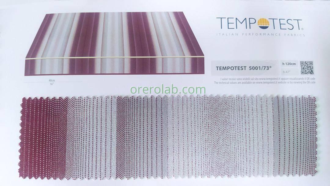 tende da sole tessuto tempotest righe rosso codice colore 5001 73 Salento