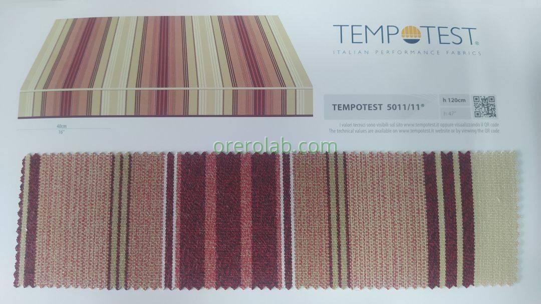 tende da sole tessuto tempotest righe rosso codice colore 5011 11 Lecce e provincia