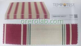 Tessuti Tempotest® con righe rosse per tende da sole
