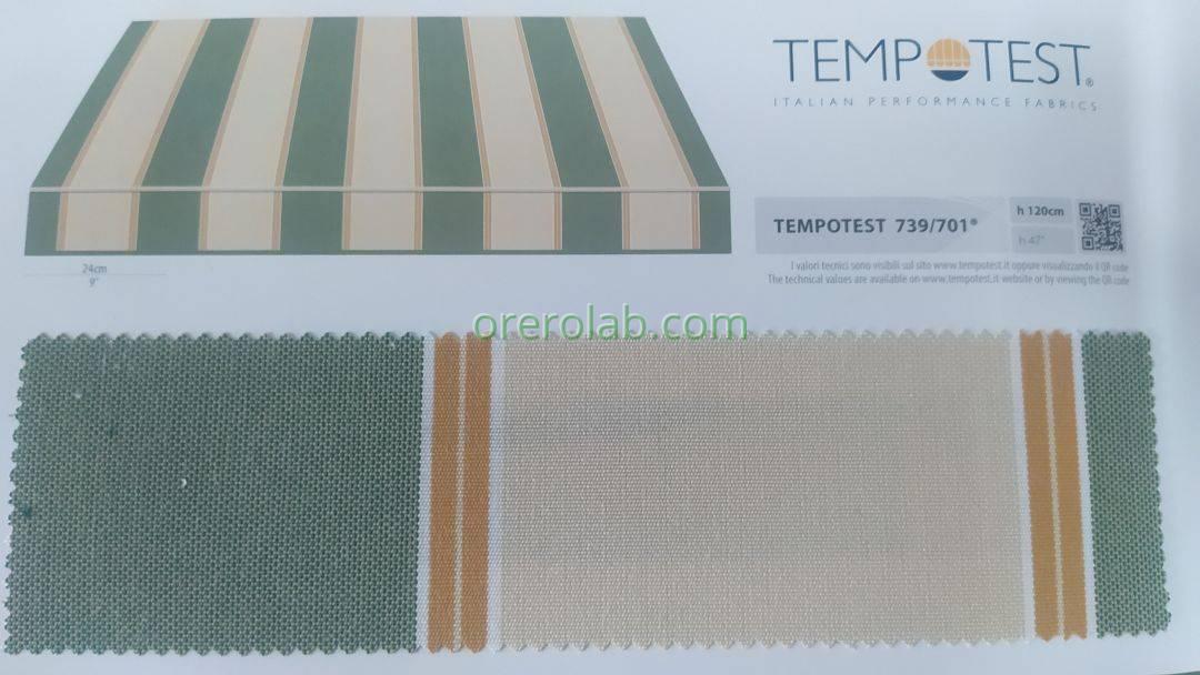 tende da sole tessuto tempotest righe verde codice colore 739 701 Gallipoli