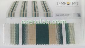 Tessuti Tempotest® con righe verdi per tende da sole