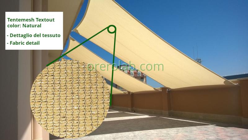 Rete Tentmesh Texout, dettaglio tessuto