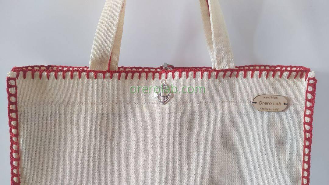 Borsa Cherry Cream  PVC 3 Lecce