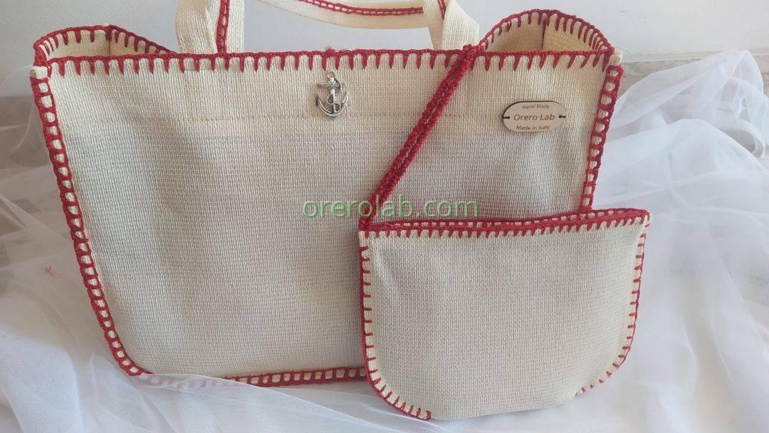 Borsa Cherry Cream artigianale 15 Gallipoli