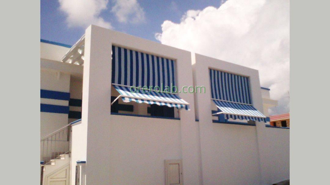 Awning manufacturing and canvas or PVC replacing vertical awning 6 