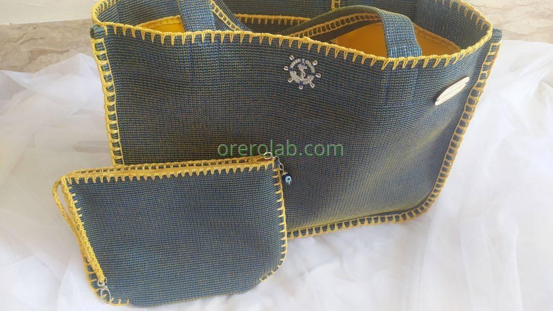 borsa donna made in italy tendenza azzurra estate labradorite 011 Gallipoli