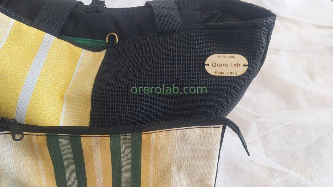 Borsa Baty Black  rigato fantasia 16 Lecce e provincia