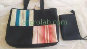 borsa donna batyline net tessuto fantasia tendenza moda made in italy nera 012 Santa Maria di Leuca